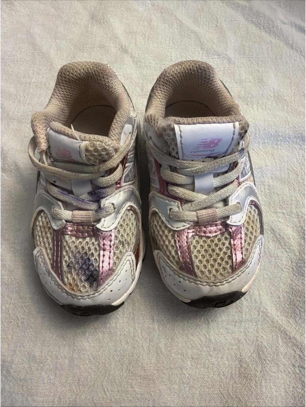 New Balance Toddlers 530 Sneakers Lace Up IZ530RK White Pink Size 5
